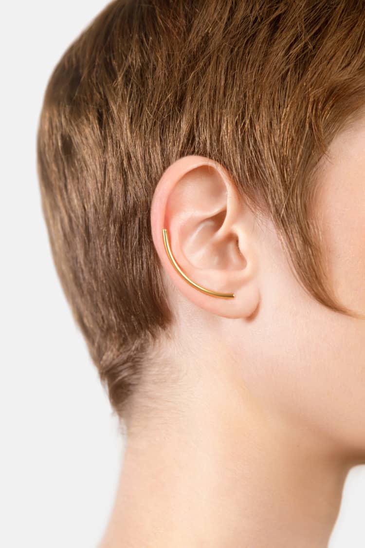 Gold Climber Earring