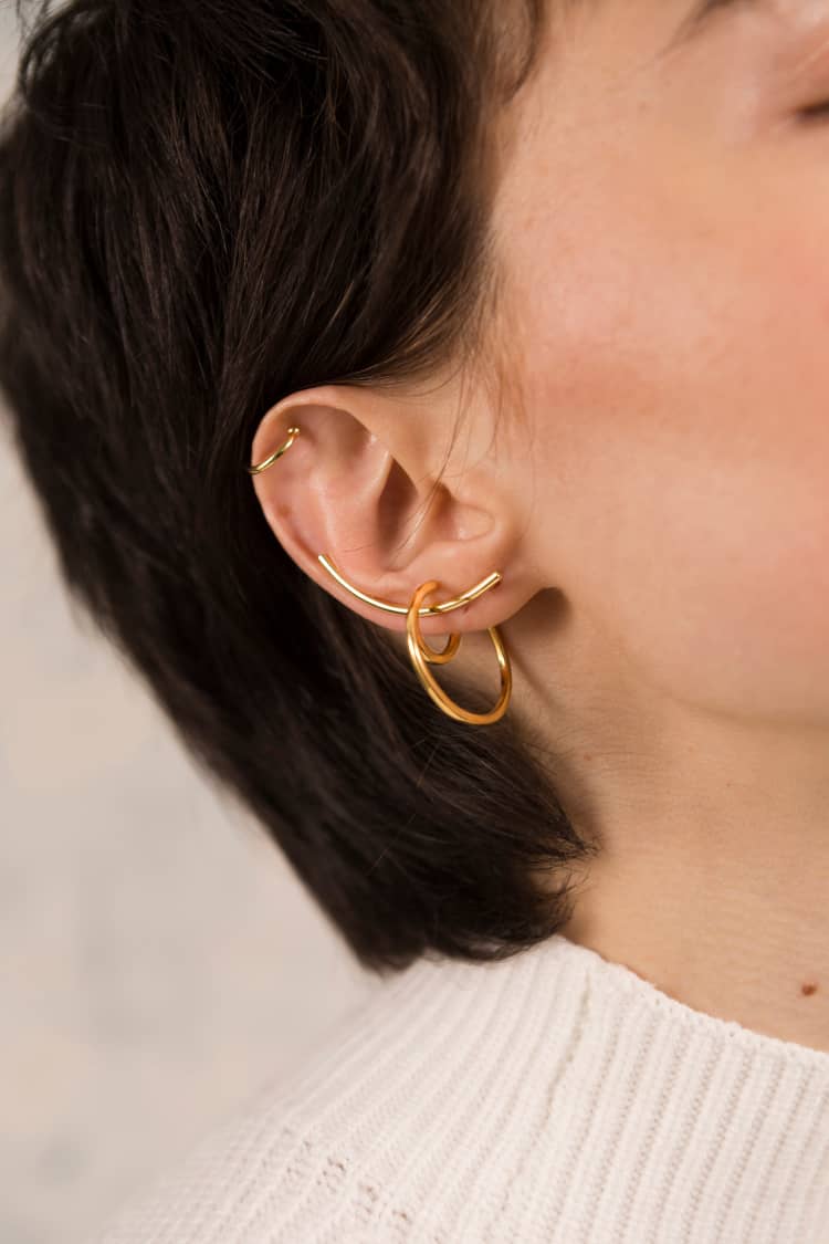 Gold Set of Ear Cuffs - Image 2