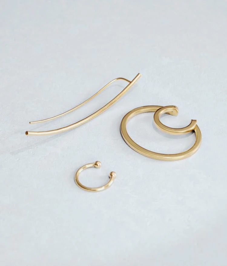 Gold Set of Ear Cuffs - Image 3