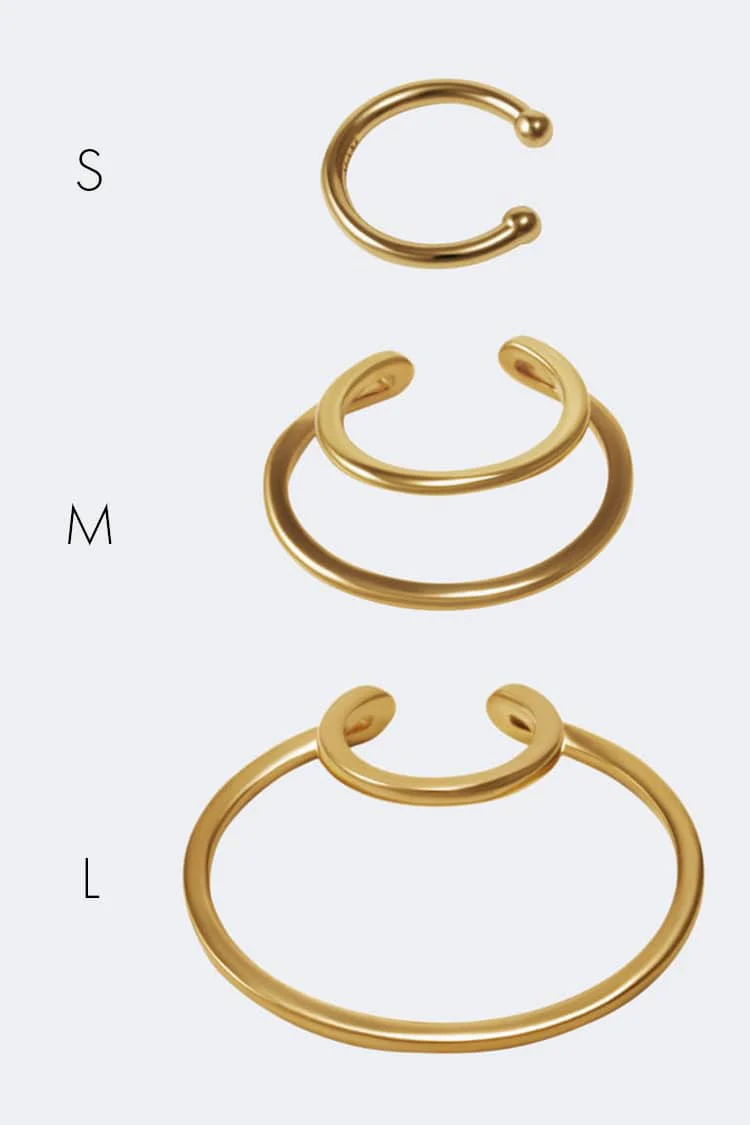 Gold Horse Shoe Cuff - Image 2