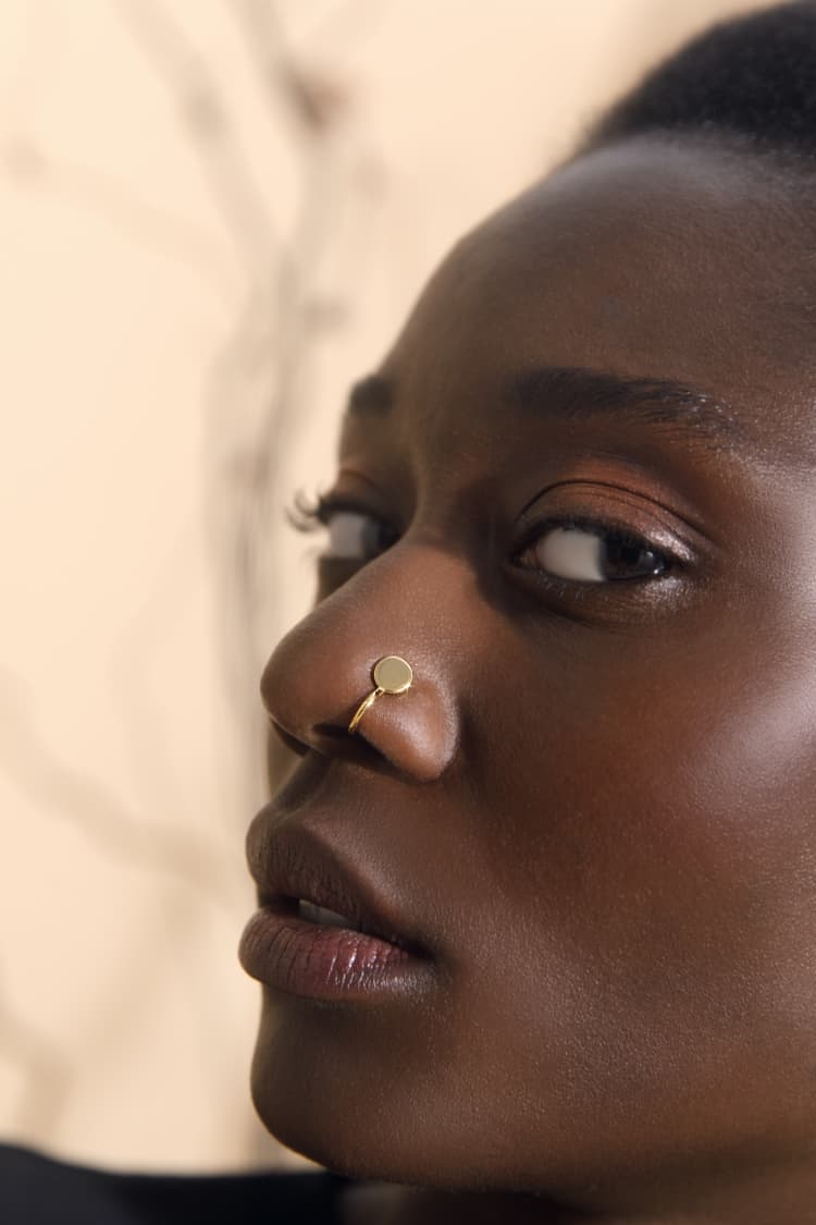 Gold Fake Lip or Nose Ring - Image 4