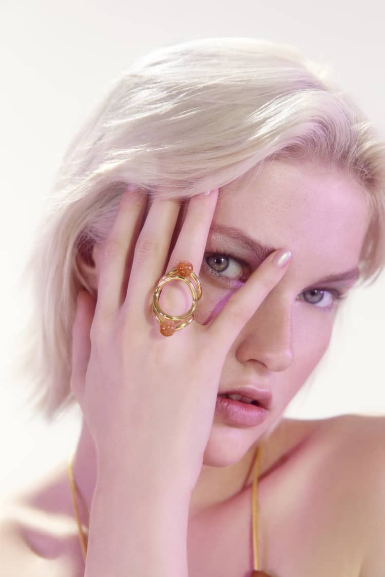 Gold Ring with Yellow Quartz - Image 2