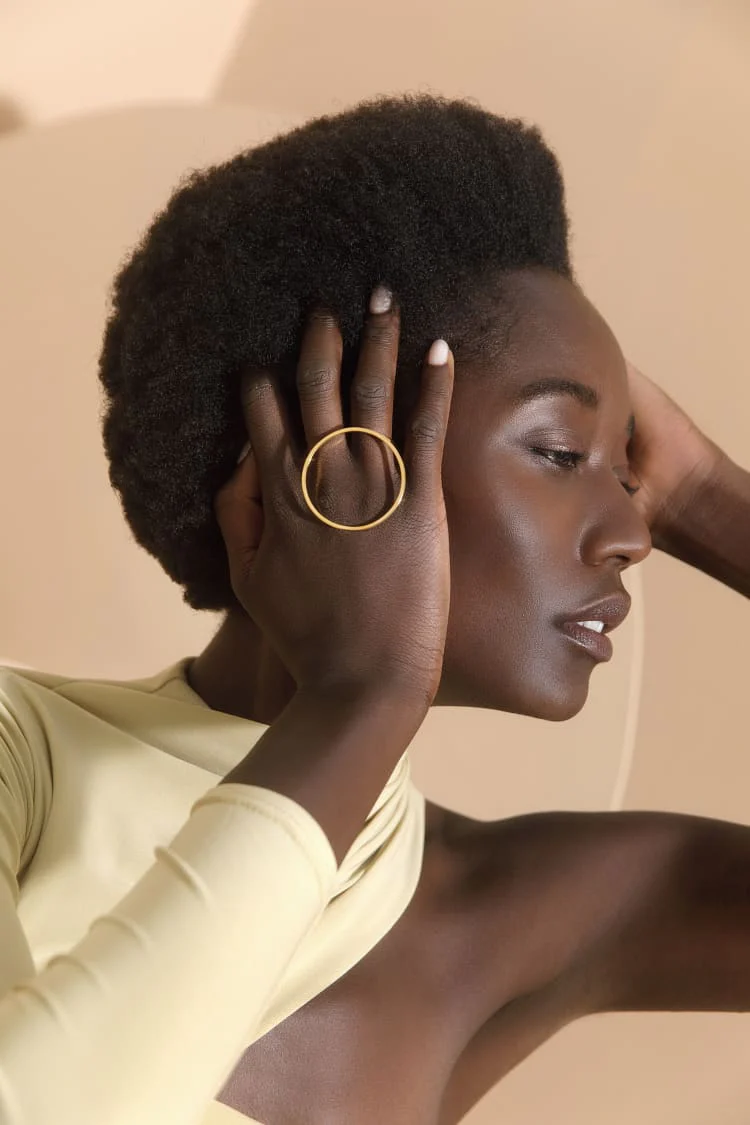 Gold Round Ring