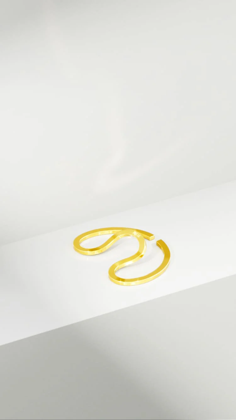 Gold Snake Ear Cuff - Image 4