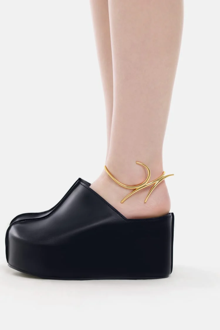 Gold Spiked Anklet - Image 2