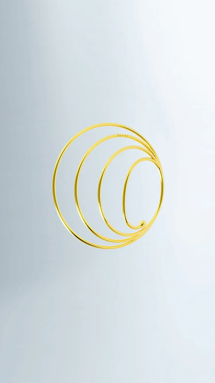 Gold Full Ear Cuff Design - Image 4