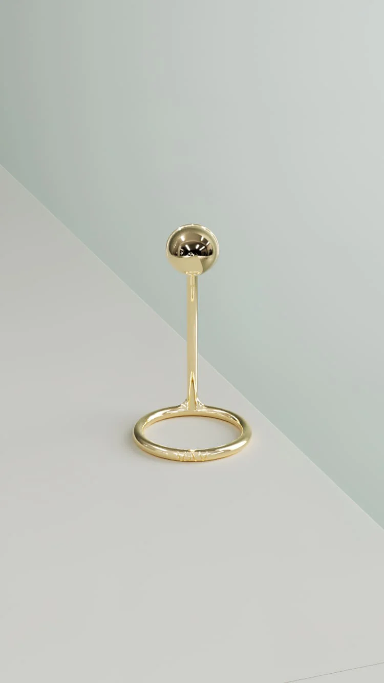 Gold Nail Ring - Image 4