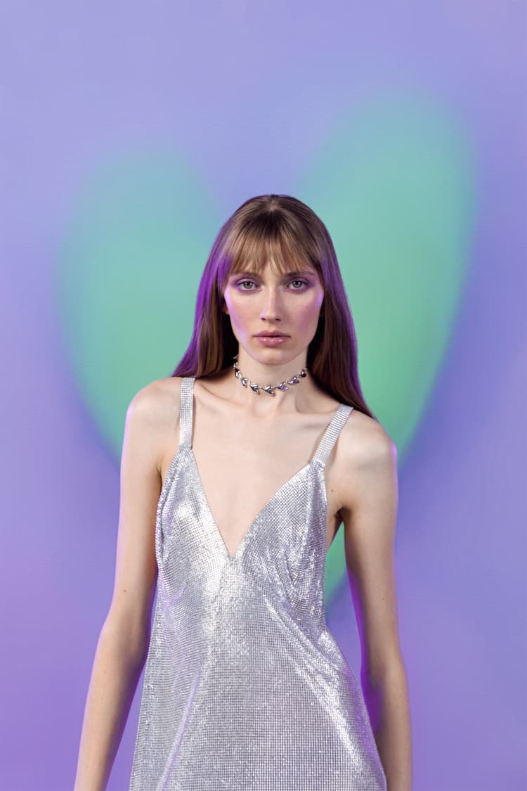 Silver Heart Choker - Image 3
