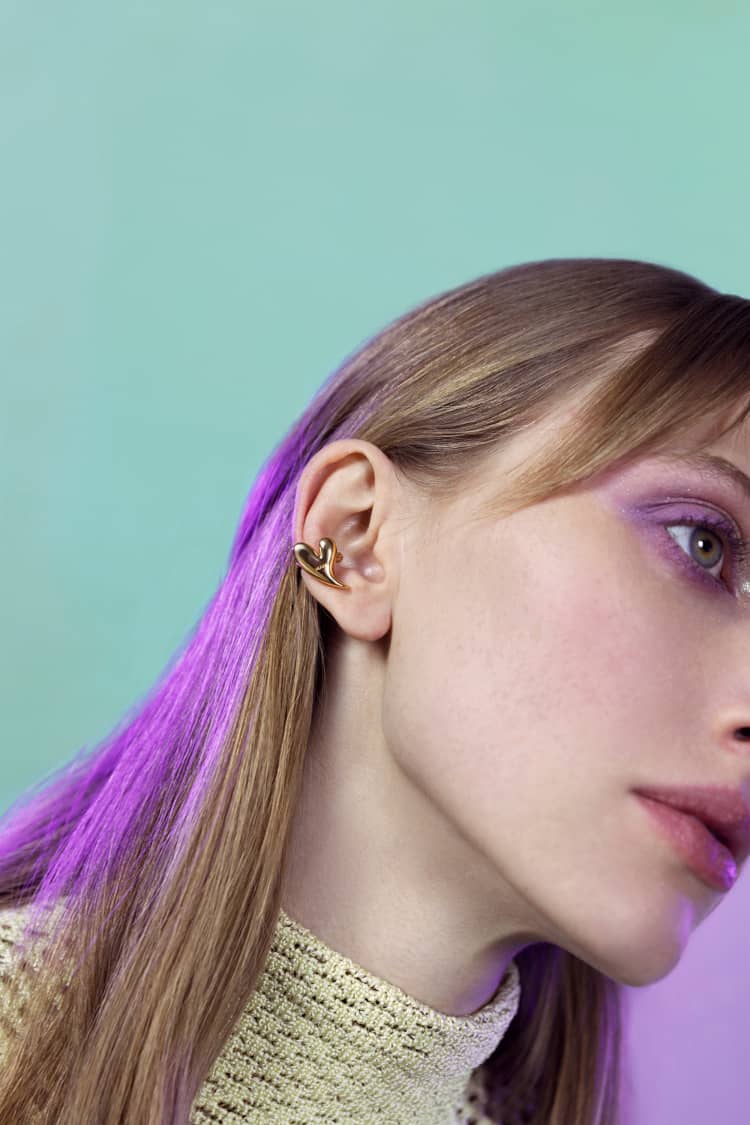 Gold Heart Ear Cuff - Image 2