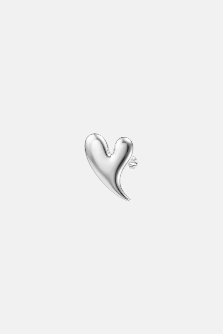 Silver Heart Ear Cuff - Image 2