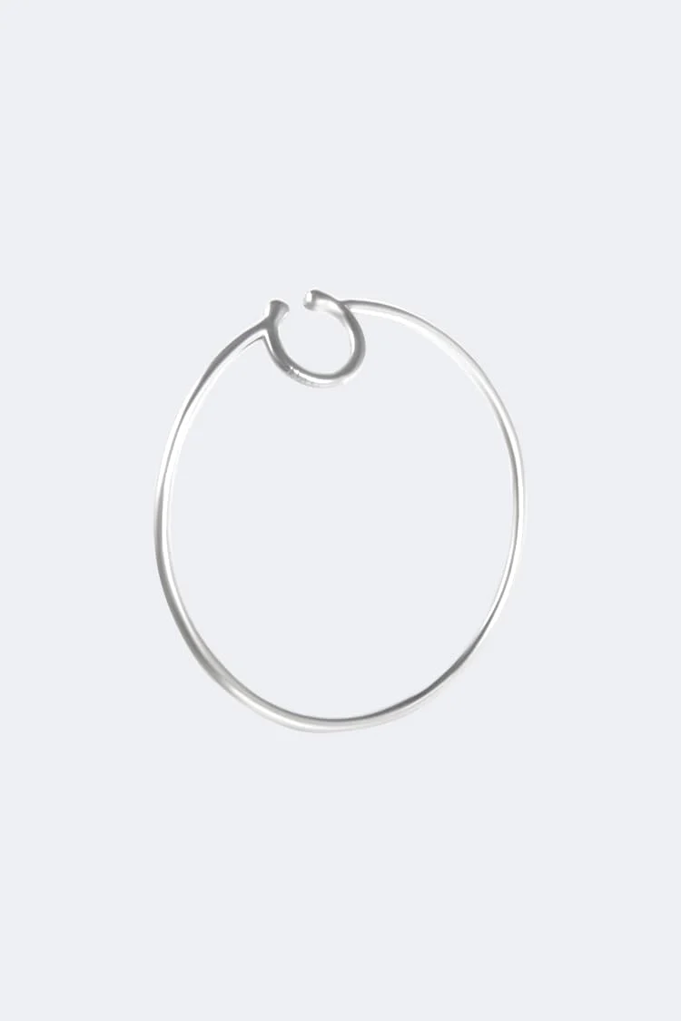 Large Silver Ear Cuff - Image 4