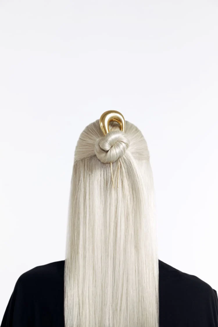 24K Gold Water Drop Hair Clip