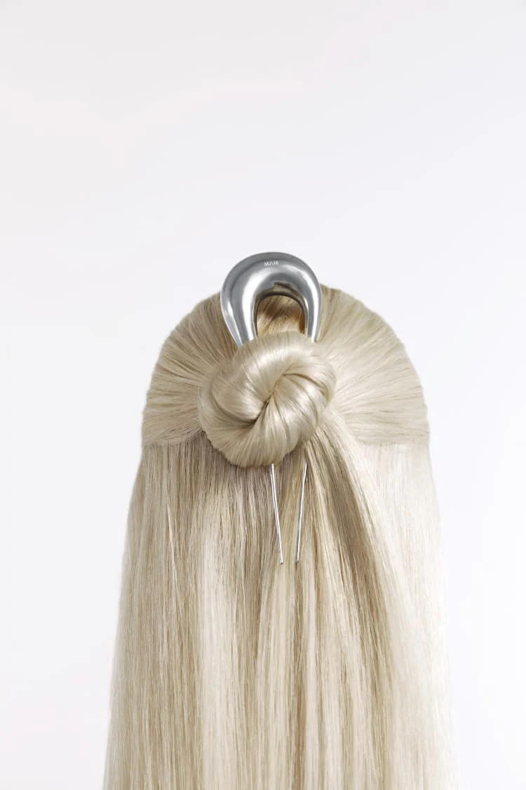 Sterling Silver Water Drop Hair Clip