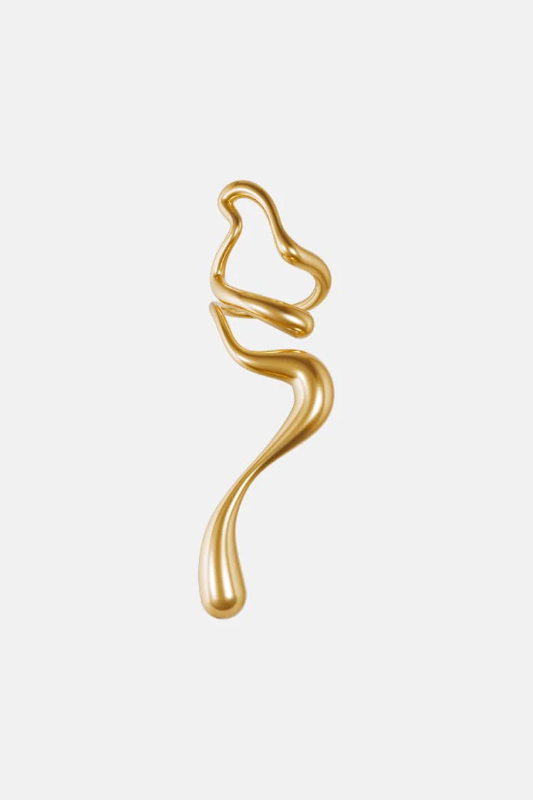 Large Gold Liquid Ring