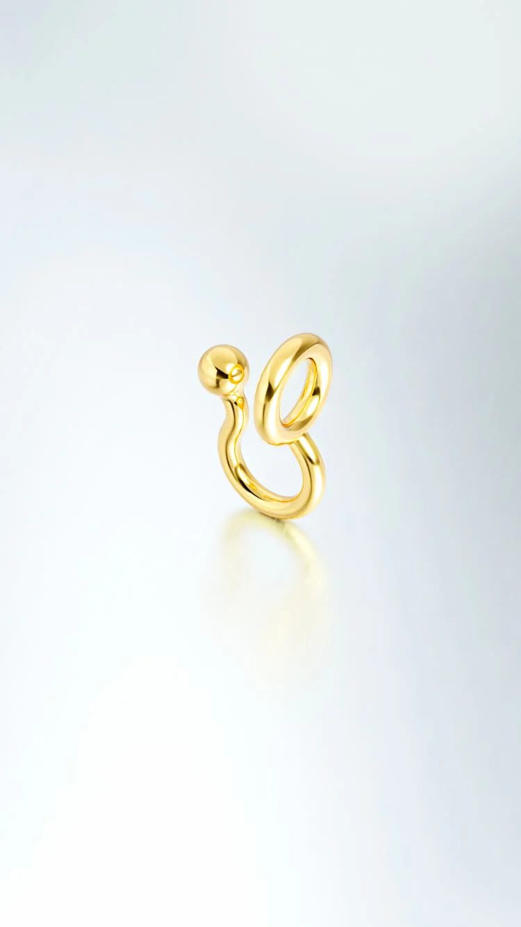 Gold Lip Cuff - Image 5