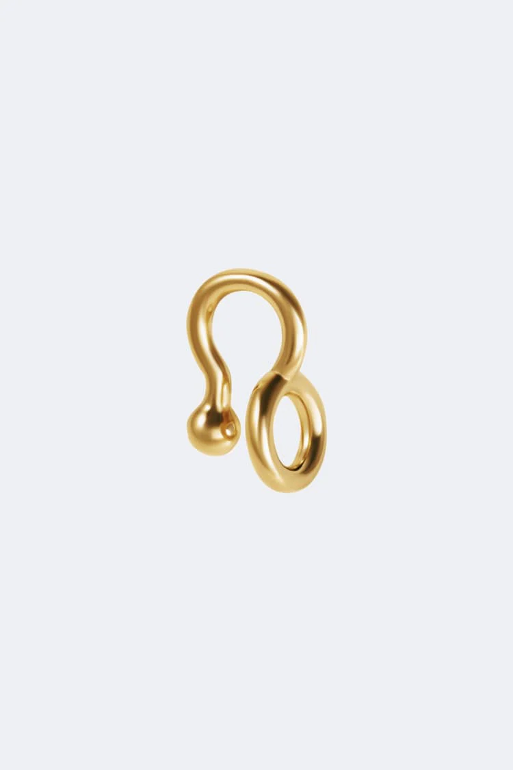 Gold Rounded Lip Cuff Jewelry - Image 5