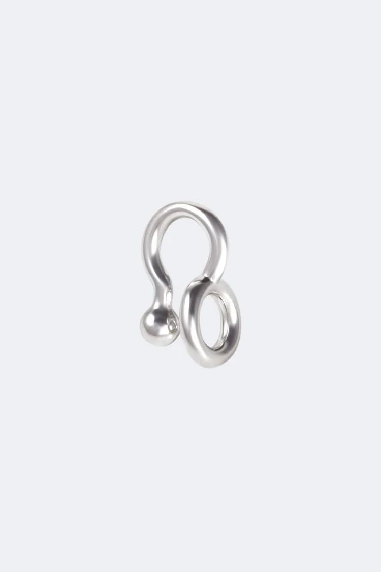 Silver Rounded Lip Cuff Jewelry