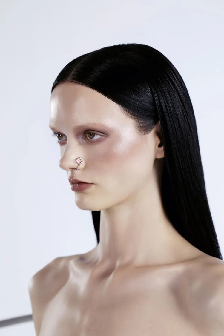 Silver Rounded Lip Cuff Jewelry - Image 4