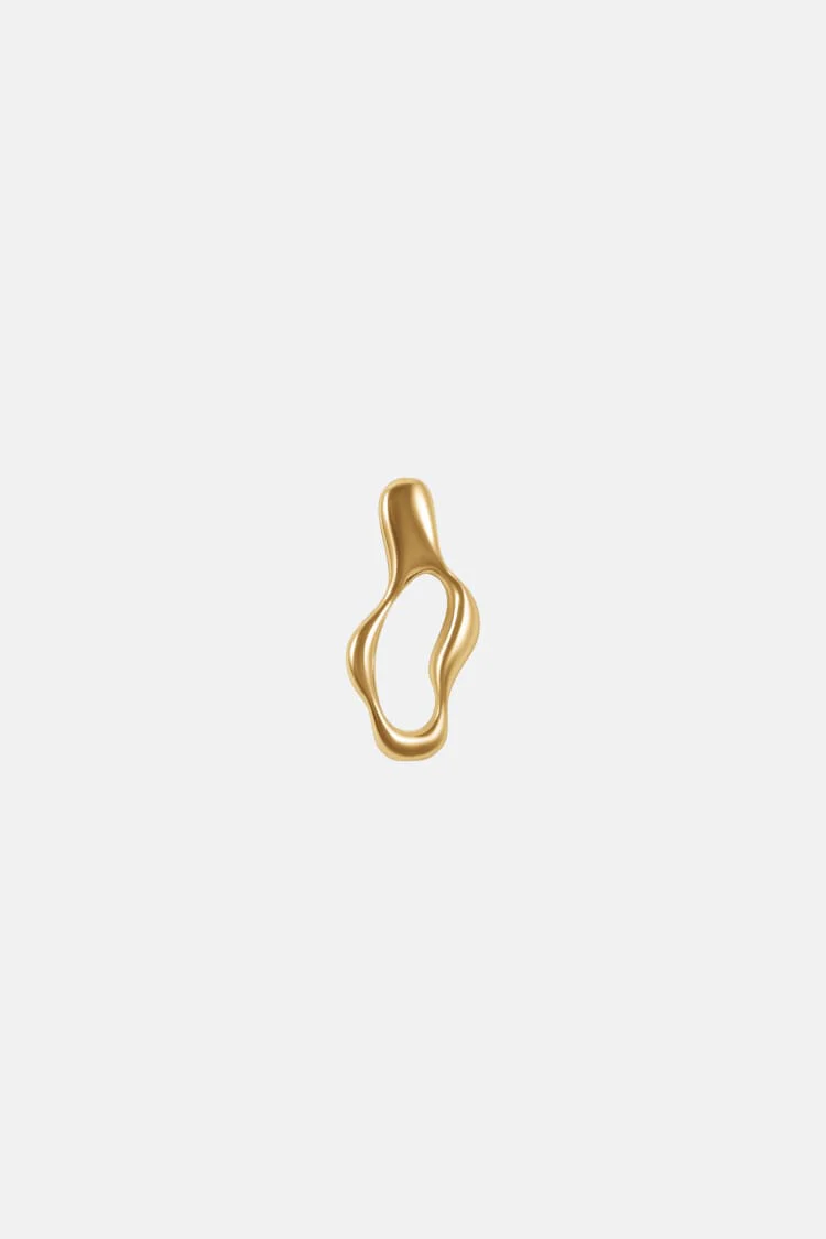 liquid gold hoop earrings - Image 3