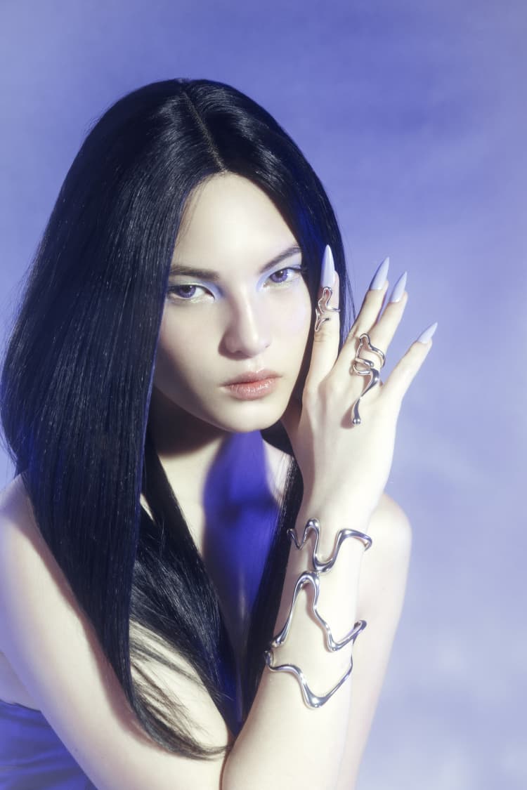 Silver Liquid Ring Set - Image 4