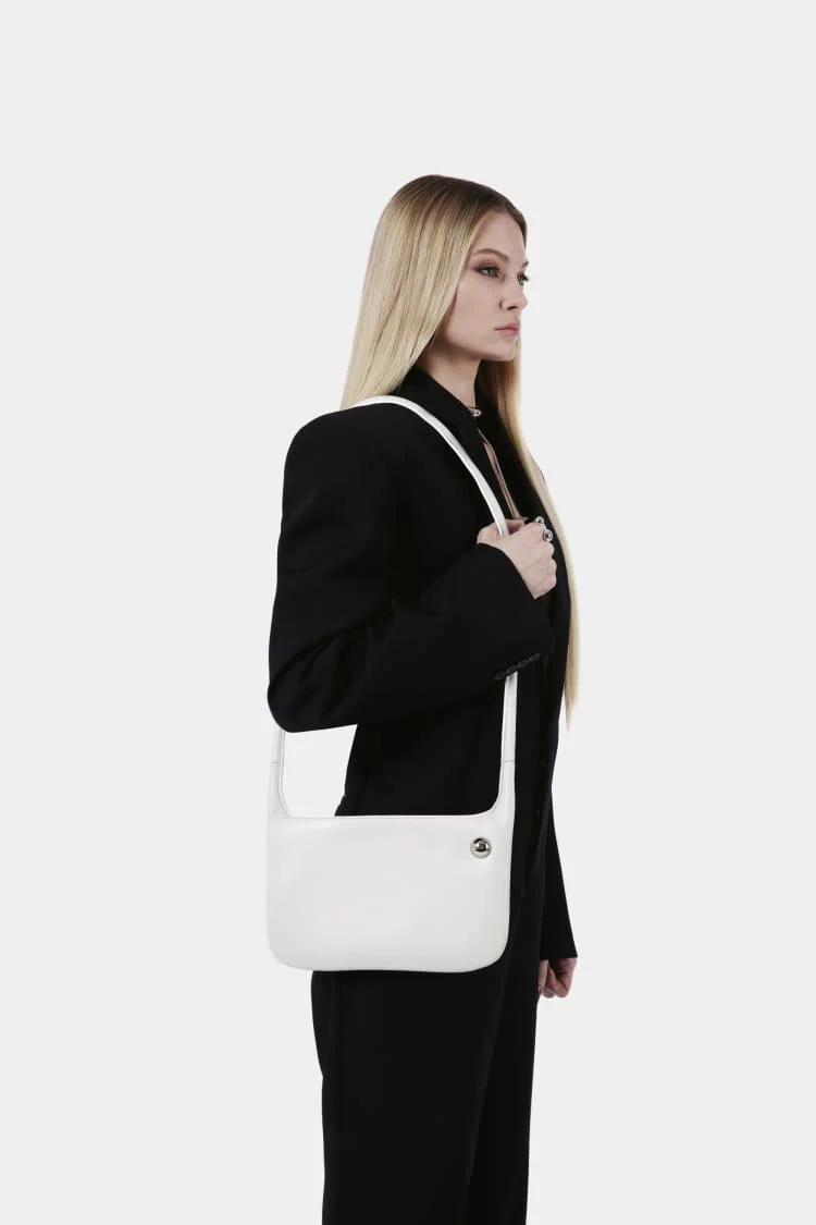 LOCK bag | white clutch bag - Image 5