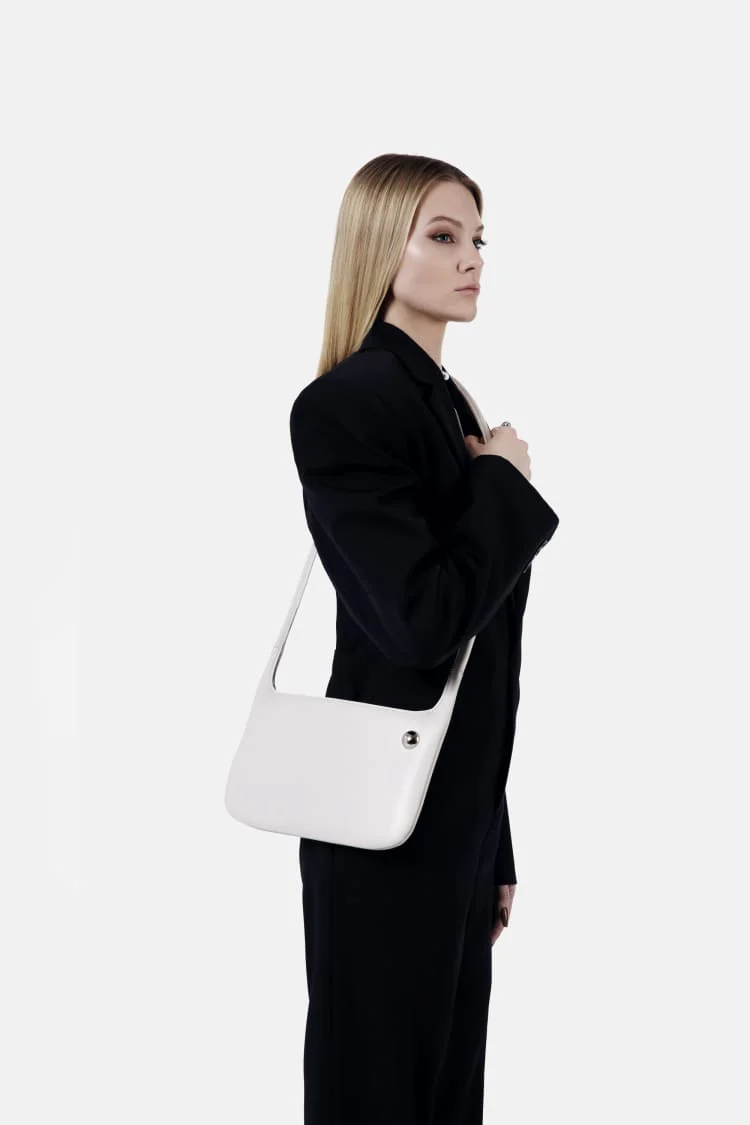 LOCK bag | white clutch bag - Image 6