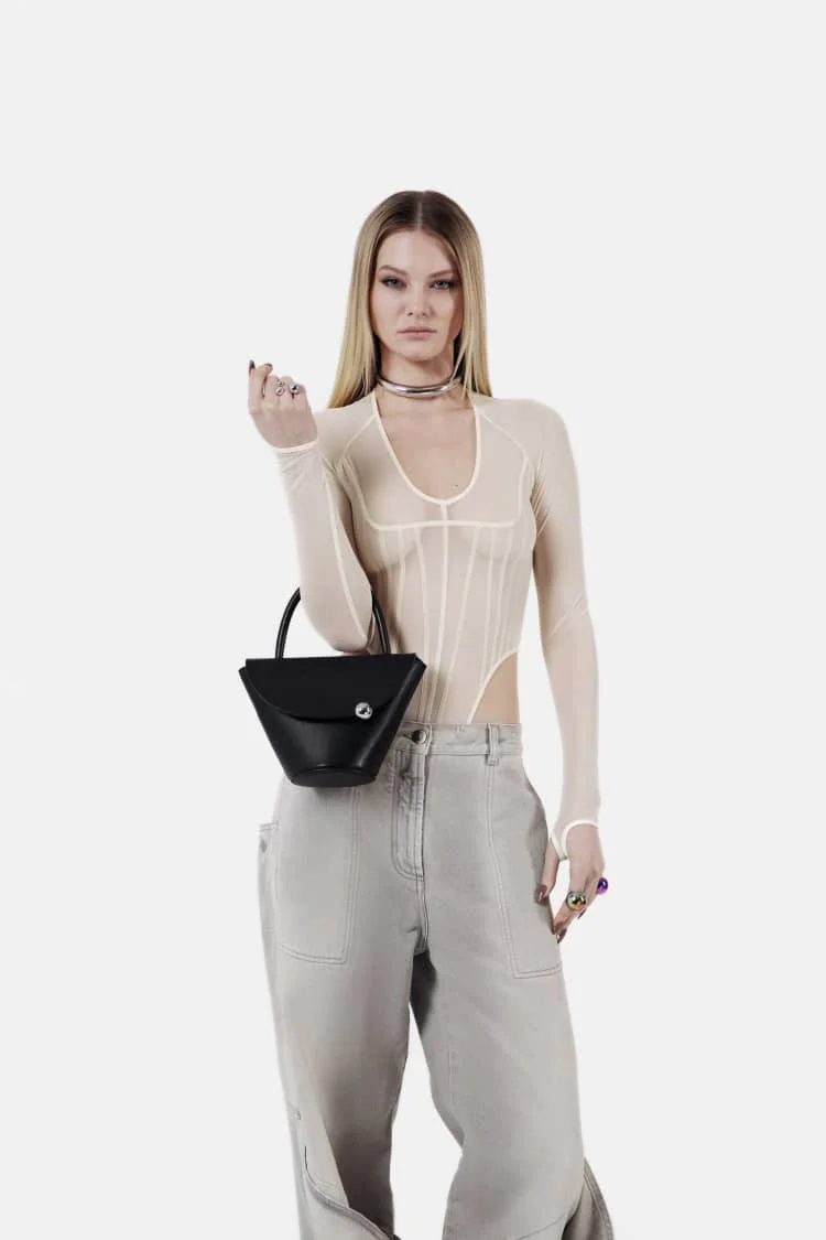 MYSON bag | black flap bag - Image 4