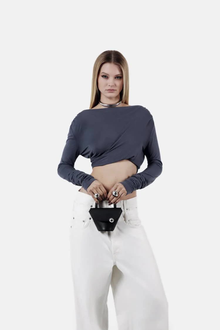 MYSON bag | small black flap bag - Image 4