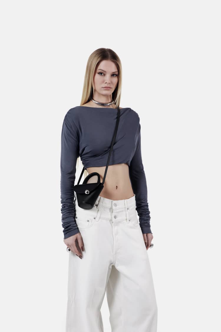 MYSON bag | small black flap bag - Image 6
