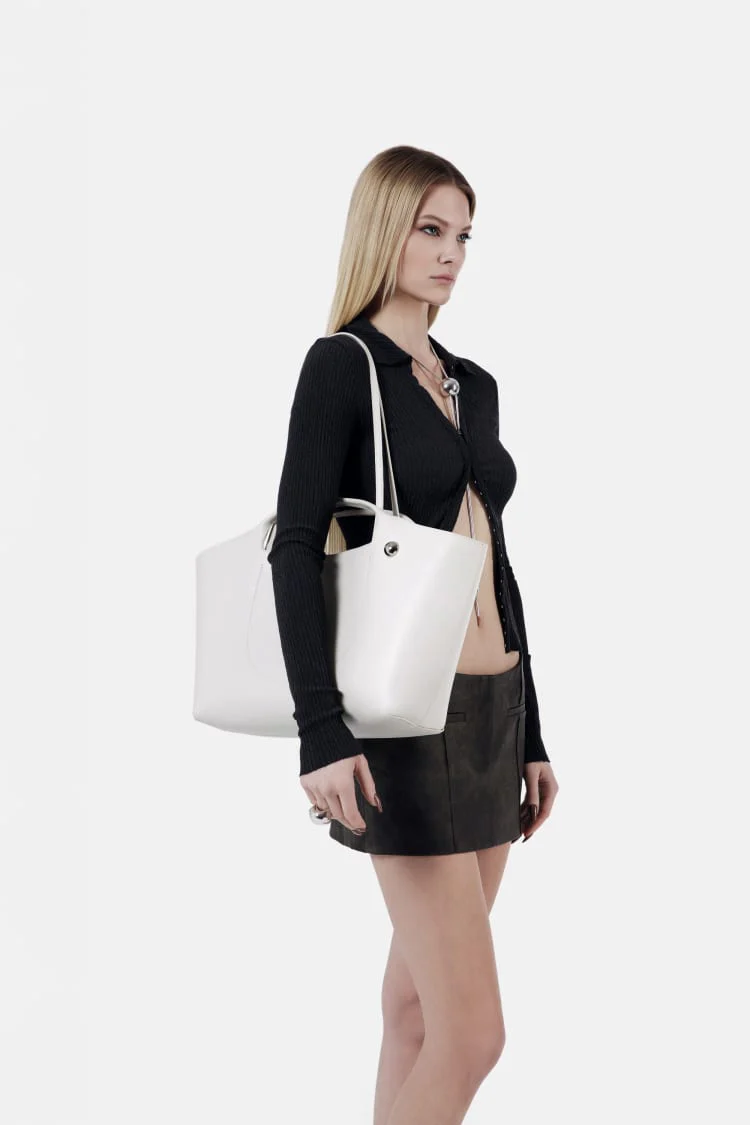 MYSON bag | white tote bag - Image 5