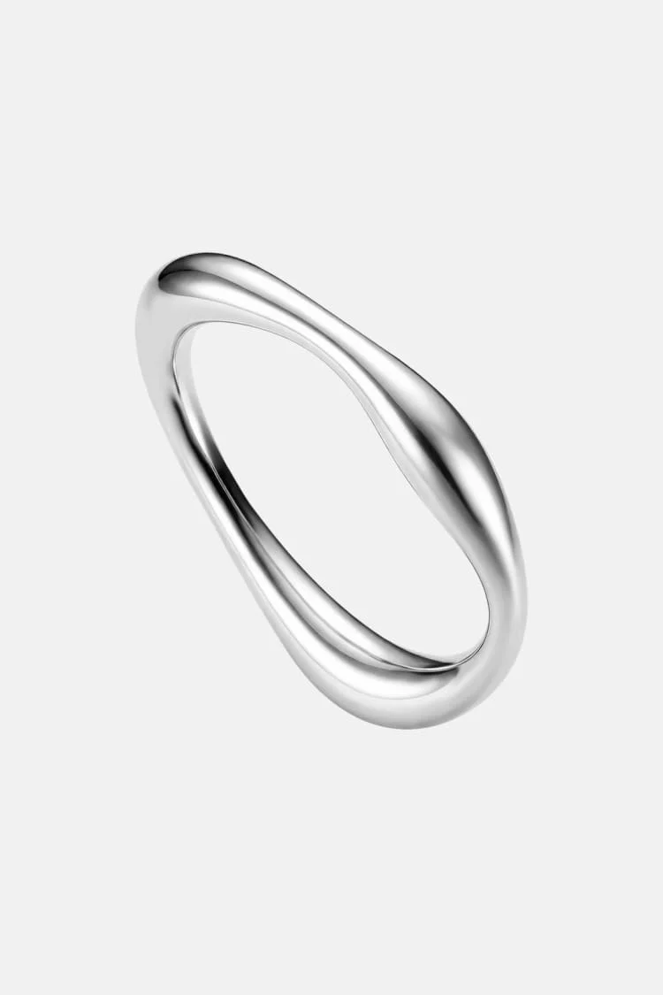 Organic Bangle in Silver - Image 3