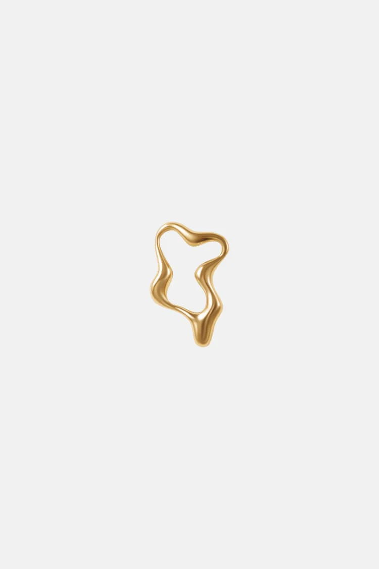 organic gold hoop earrings