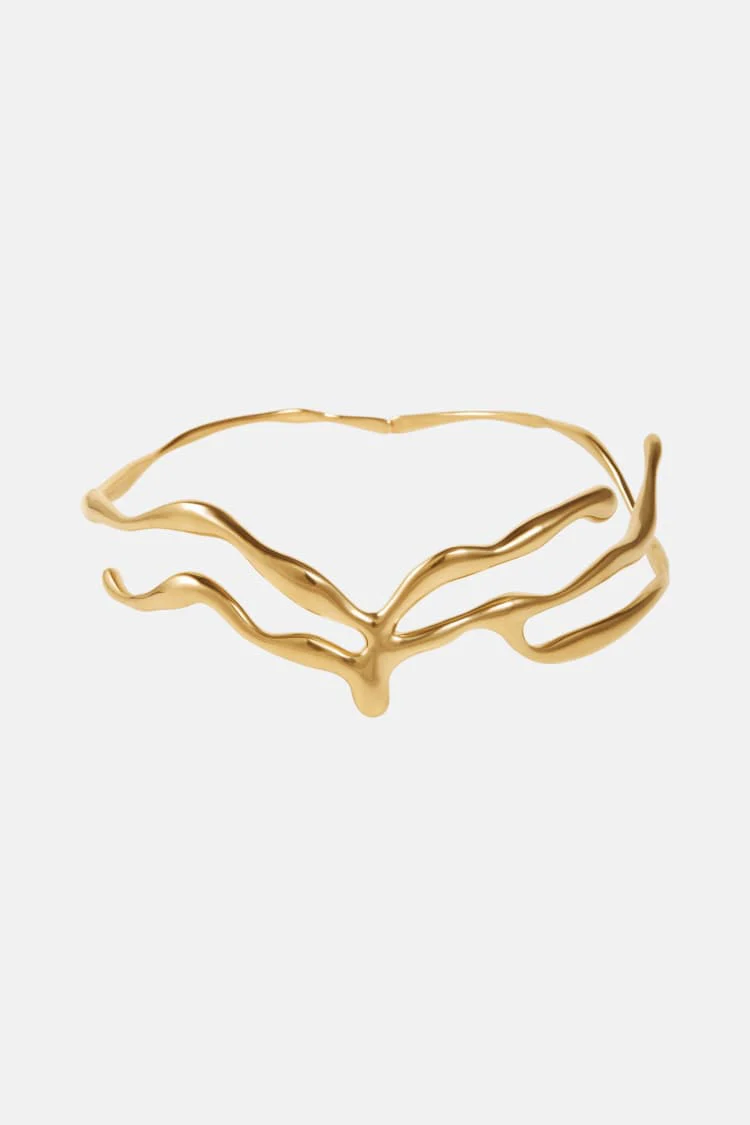 organic-shaped crown in gold - Image 4