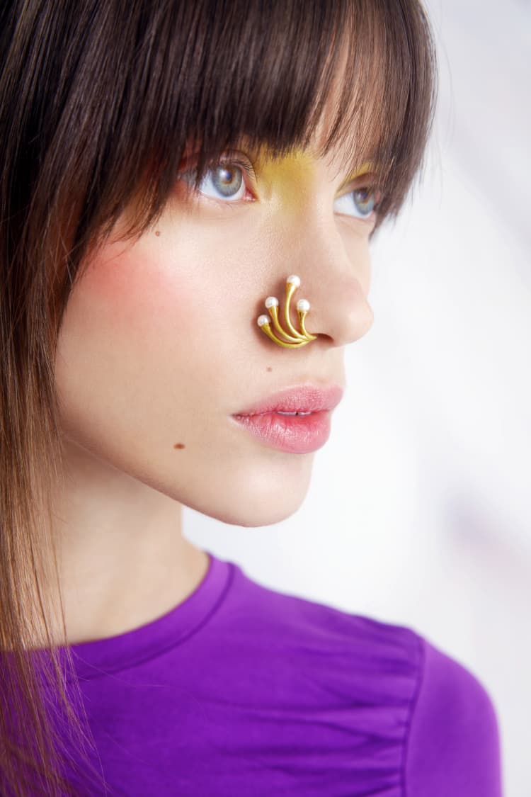 Pearl Nose Ring - Image 2