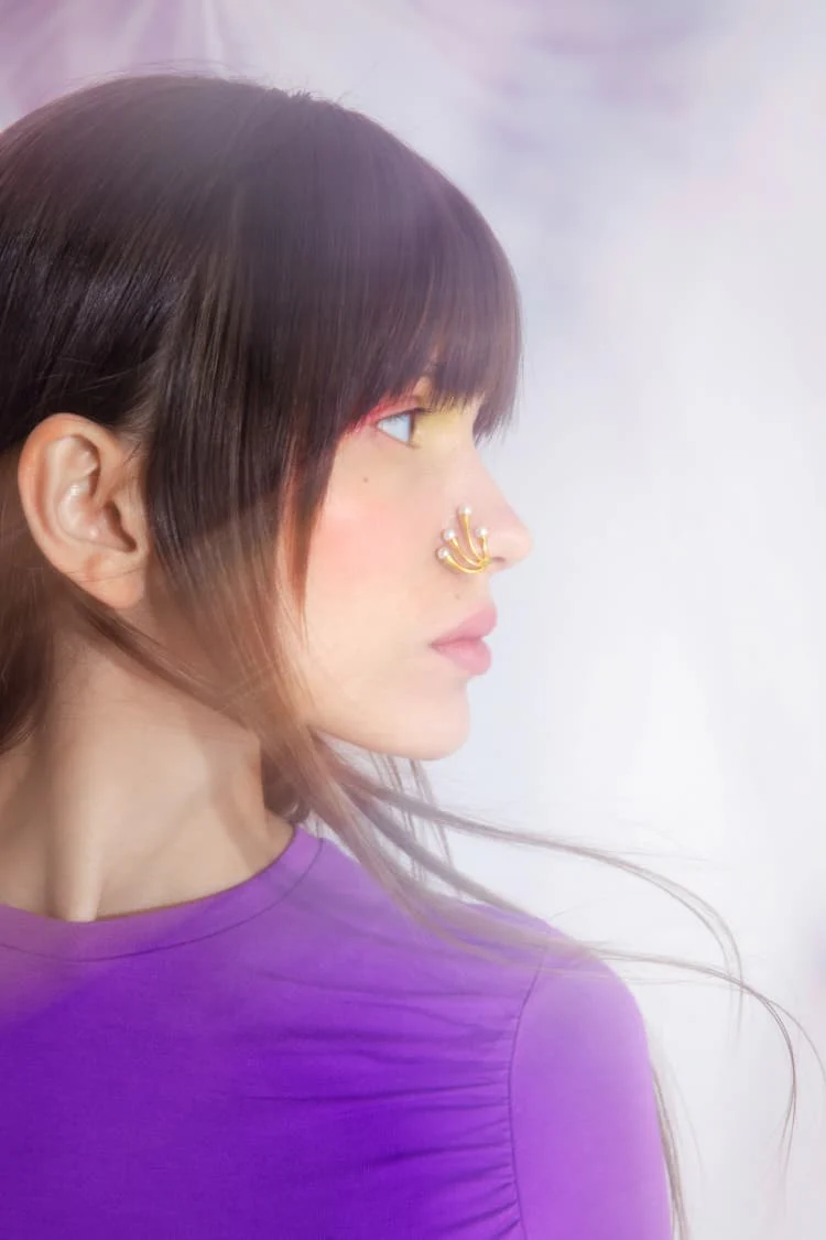 Pearl Nose Ring - Image 3
