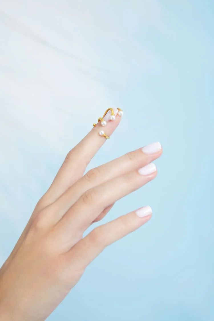 Mini Pearls Nail Ring - Image 2