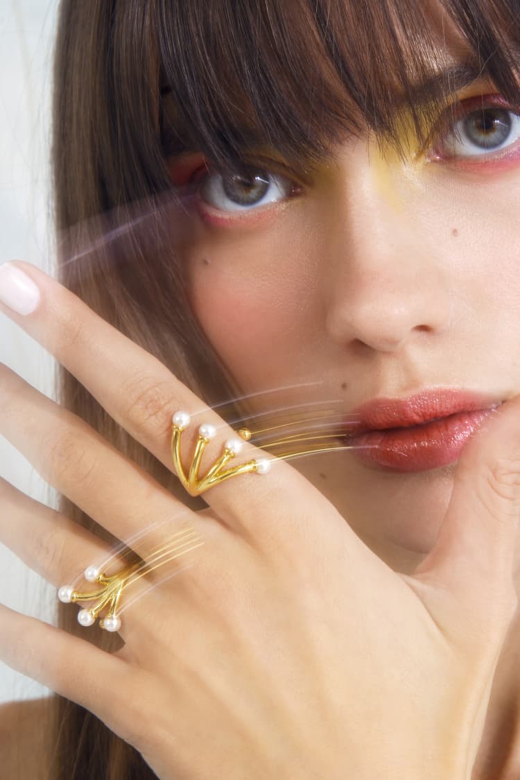 Mini Pearls Ring Set - Image 2