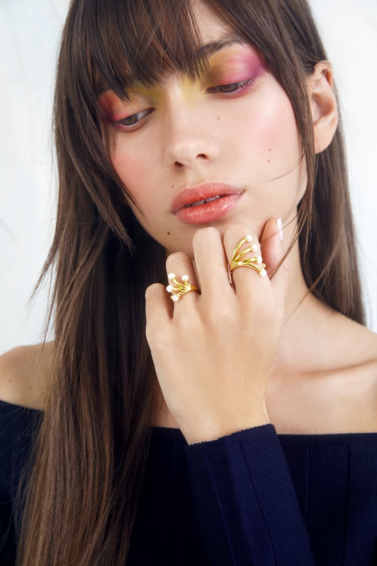 Mini Pearls Ring Set - Image 3