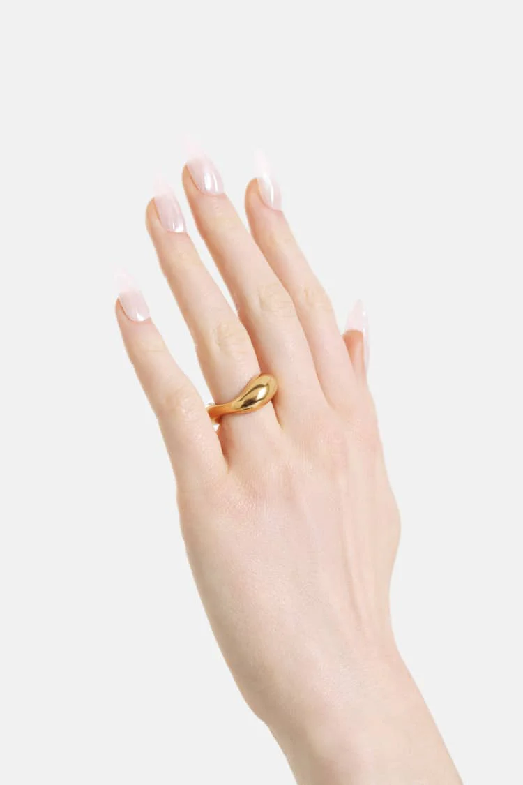 puffed gold ring - Image 2