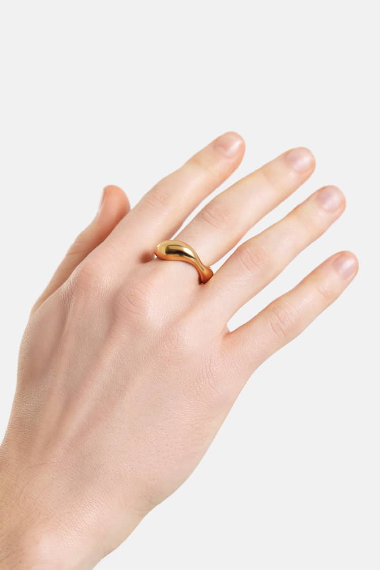 puffed gold ring - Image 3