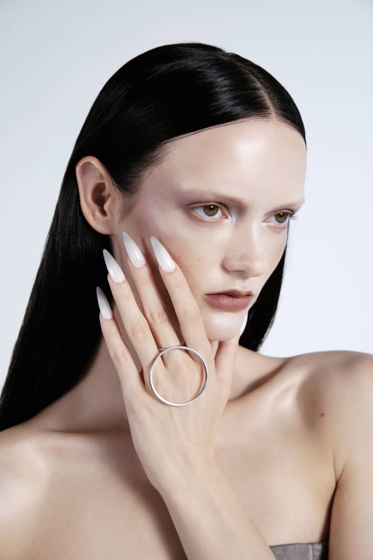 Silver Ring with Large Round - Image 2