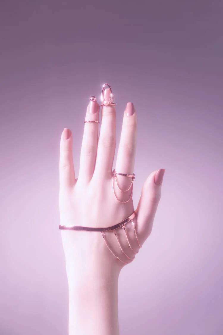 Rose Gold Nail Ring - Image 3