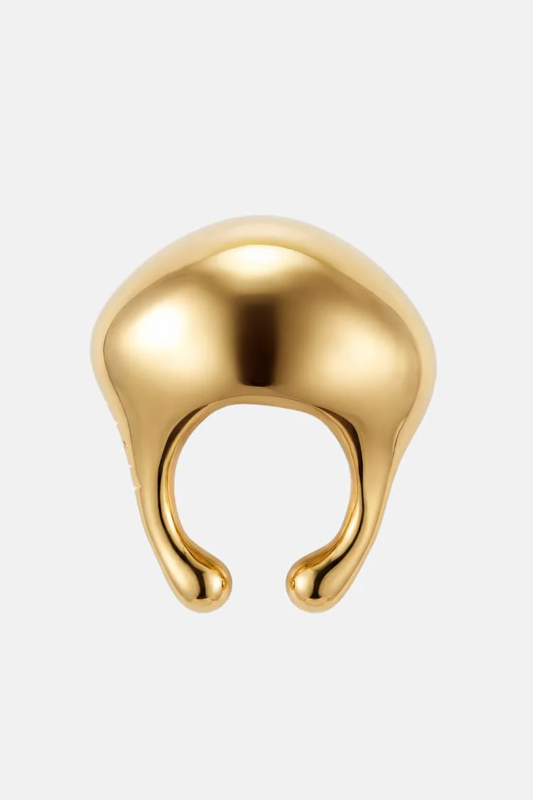 Sculptural Ear Cuff in Gold - Image 4