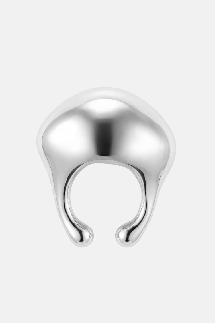 Sculptural Ear Cuff in Silver - Image 6