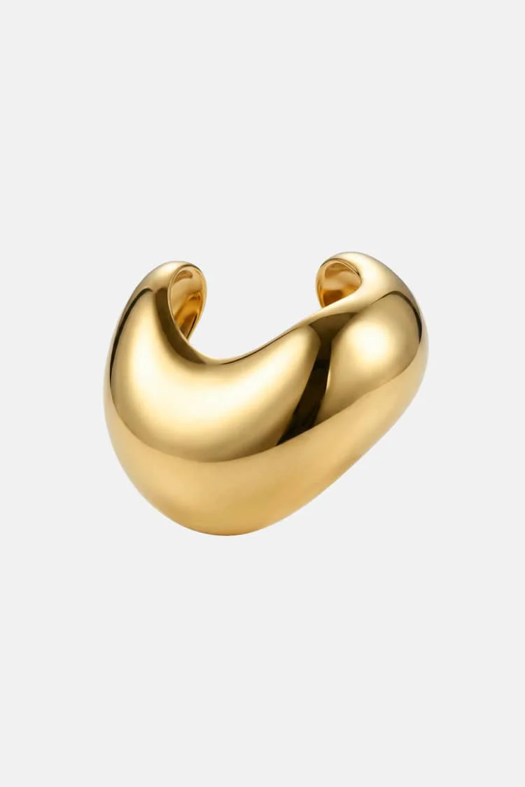 Sculptural Hair Cuff in Gold - Image 3
