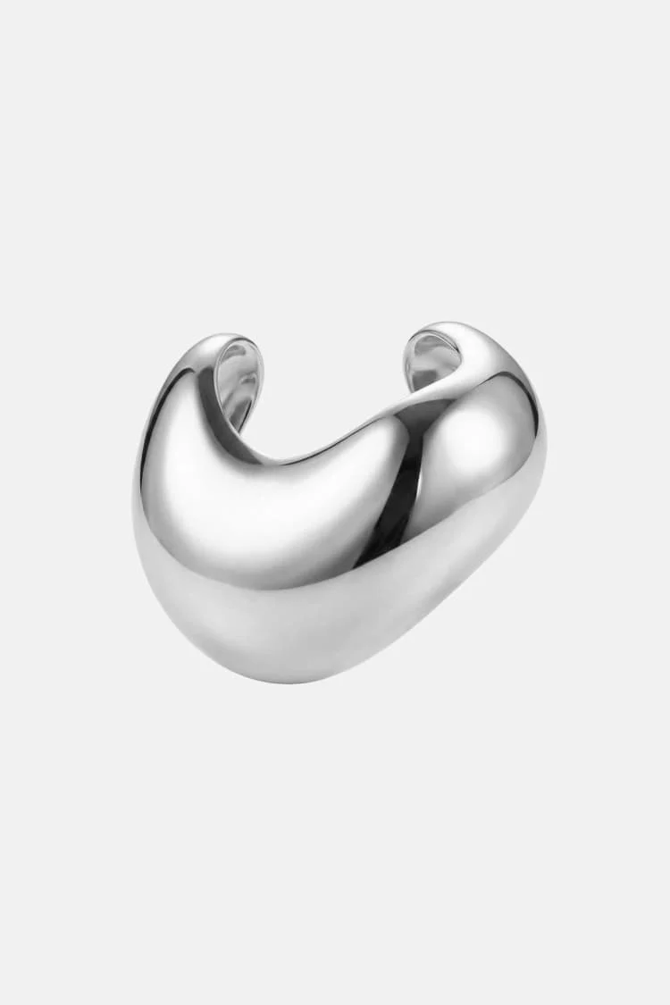 Sculptural Hair Cuff in Silver - Image 3