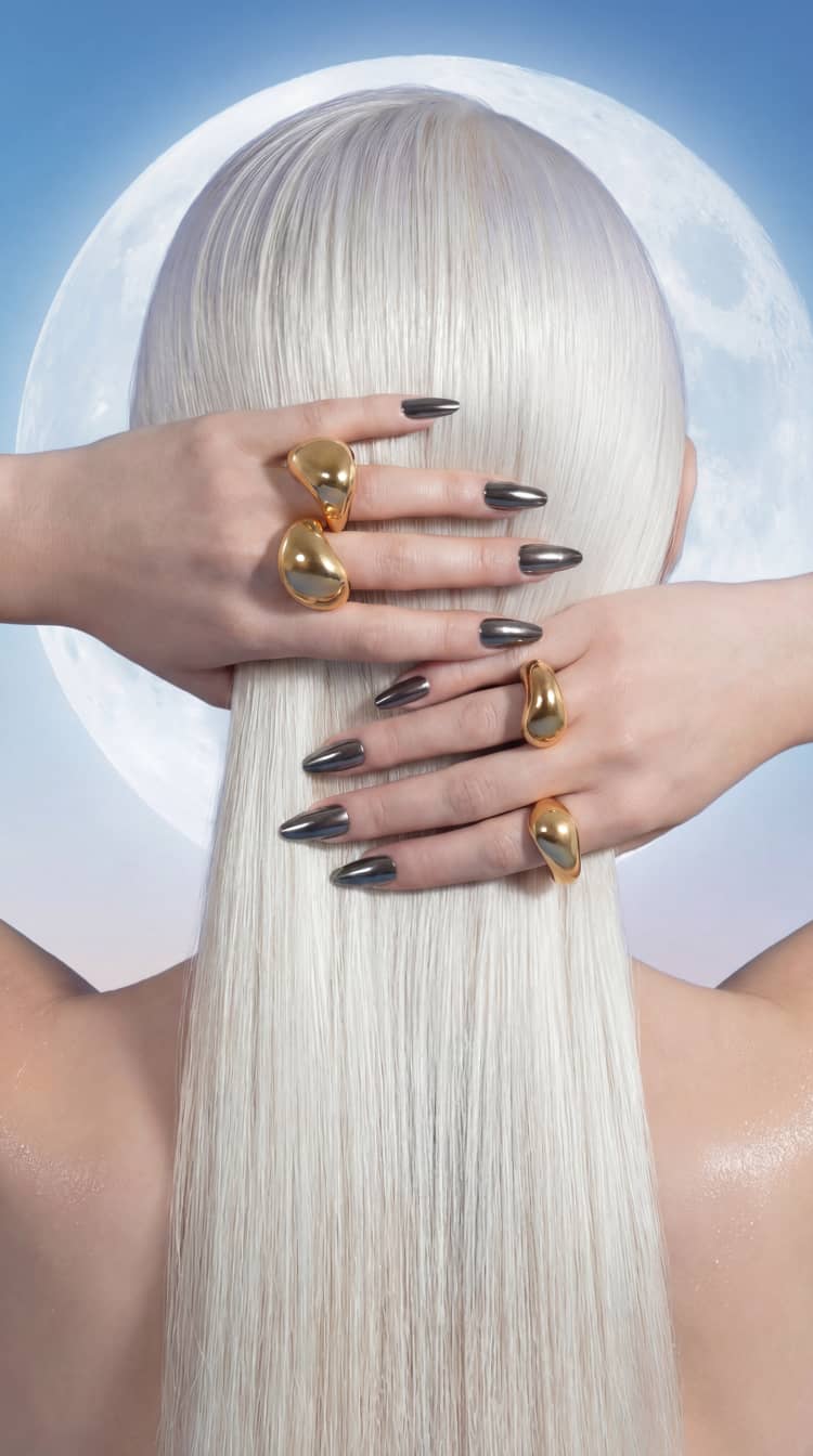 Sculptural Ring in Gold - Image 3