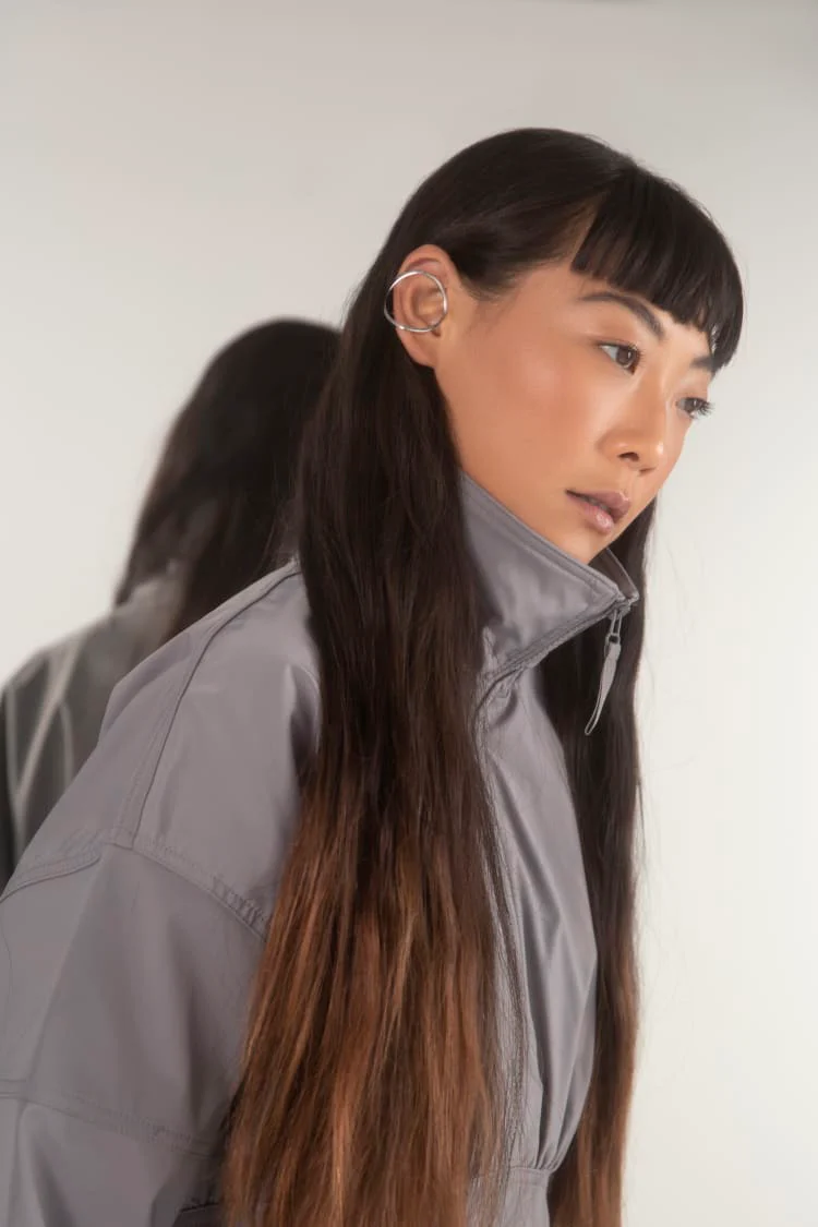 Silver Perfect Circular Ear Cuff - Image 3