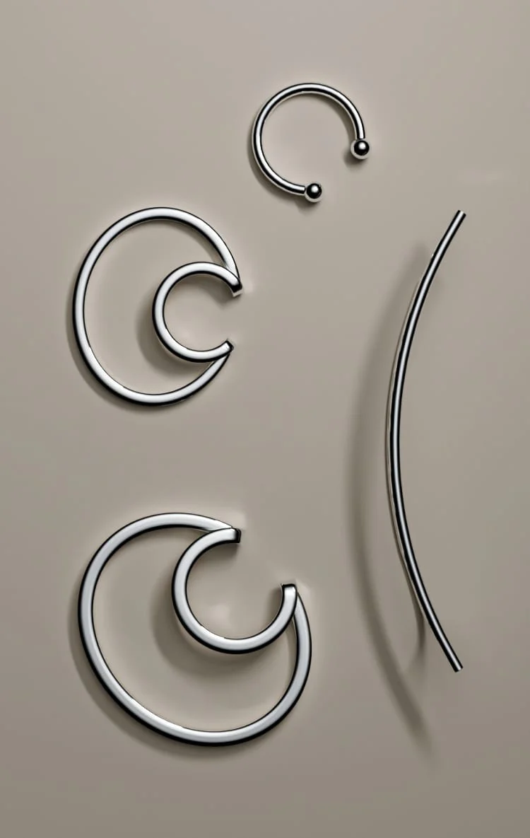 Silver Ear Cuff Set - Image 3