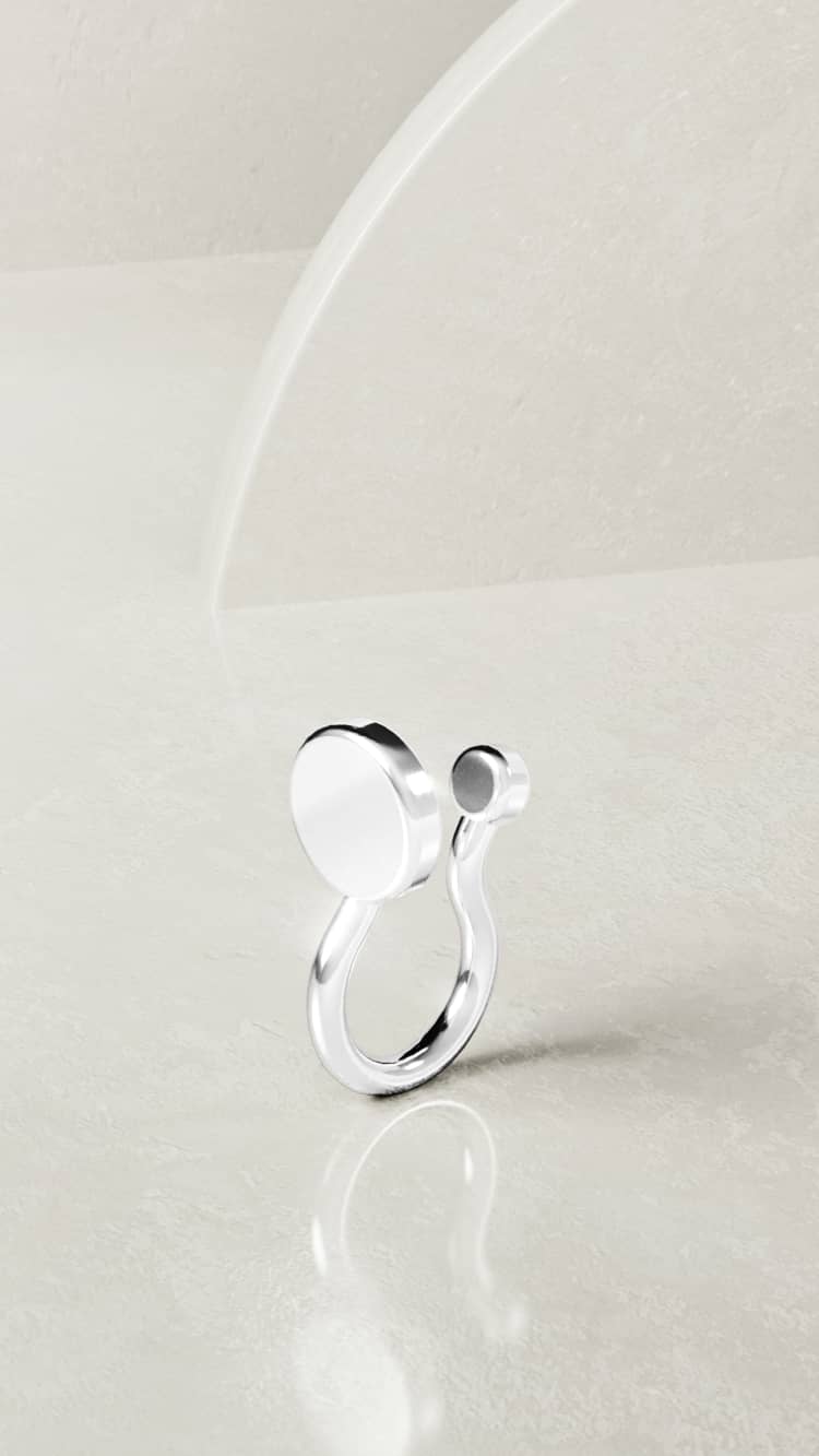 Silver Fake Lip or Nose Ring - Image 5